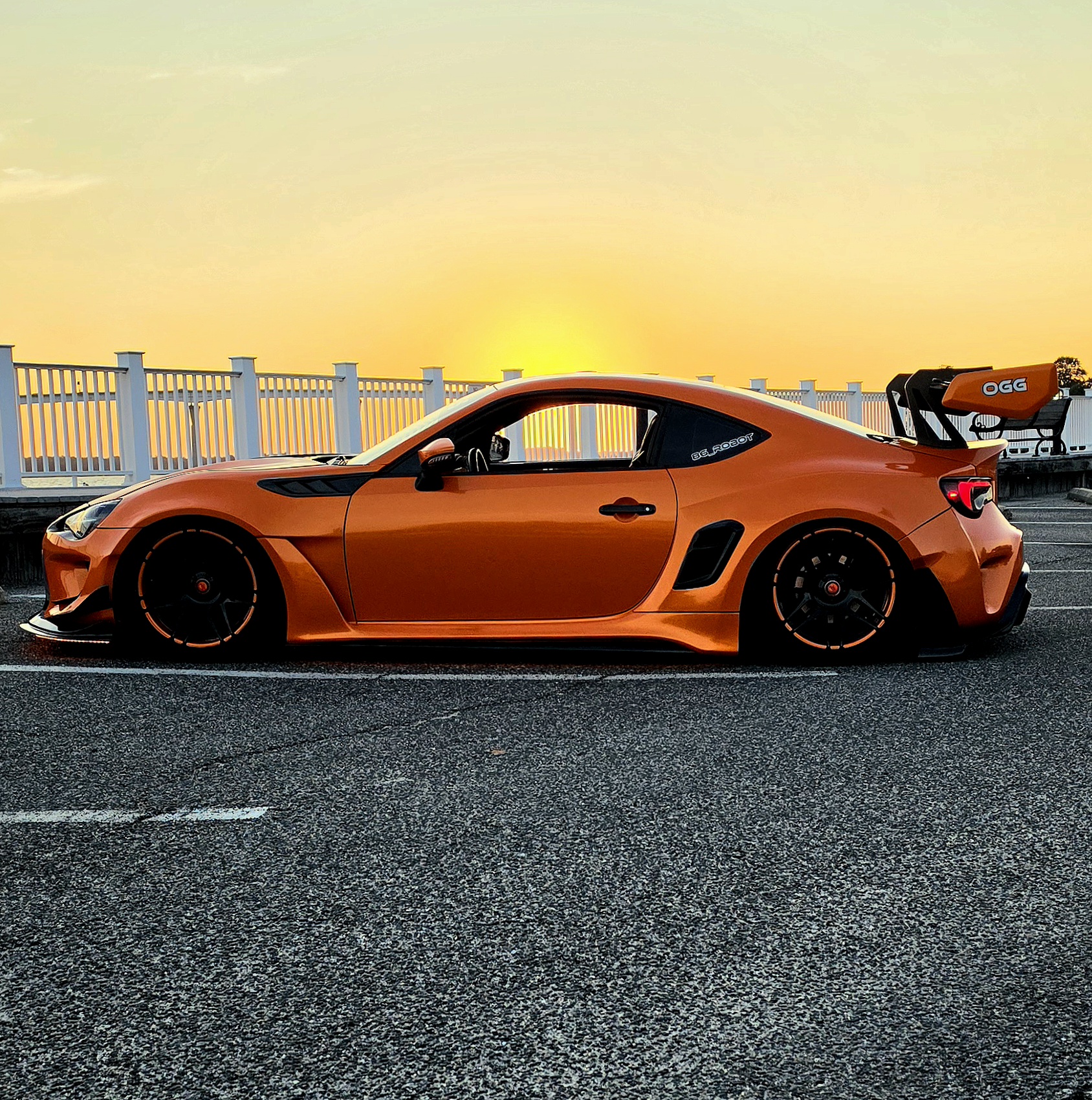 Gloss Orange Toyota 86 Widebody, Color-Change by OG Graphics in Crofton, MD