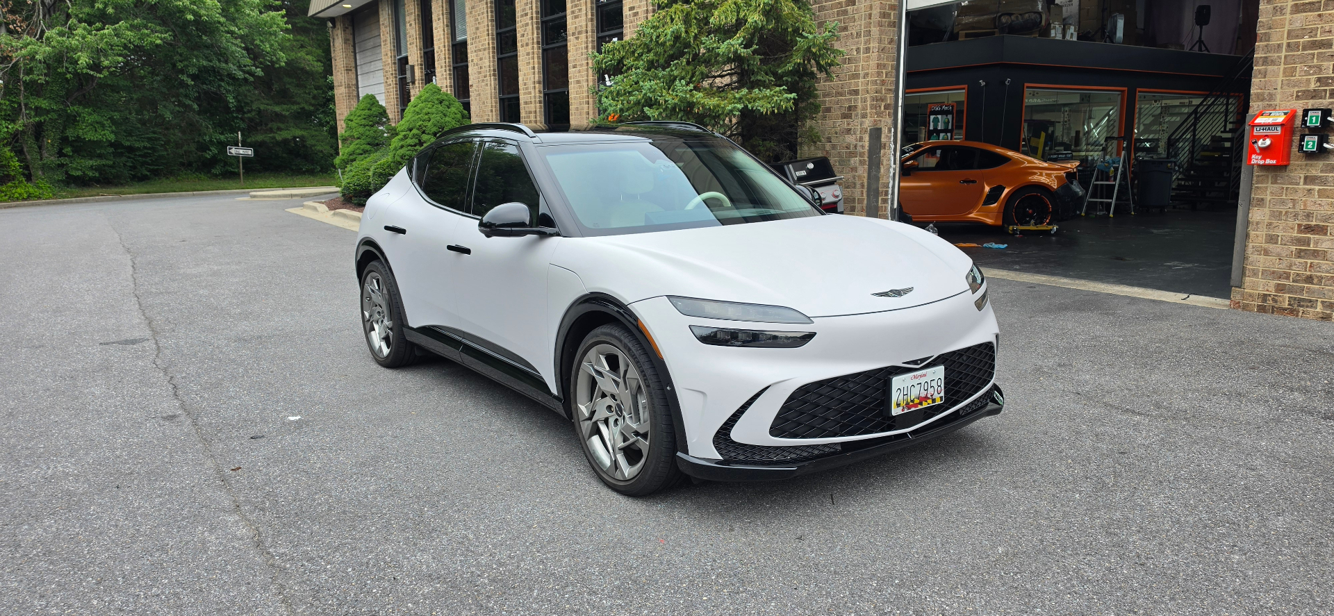Satin Frost White Genesis GV60, Color-Change by OG Graphics in Crofton, MD